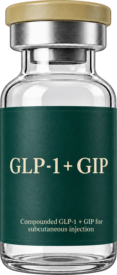 LifeRx compounded GLP-1 + GIP (tirzepatide) vial